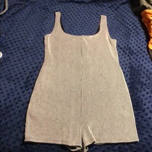 Lined cotton romper.